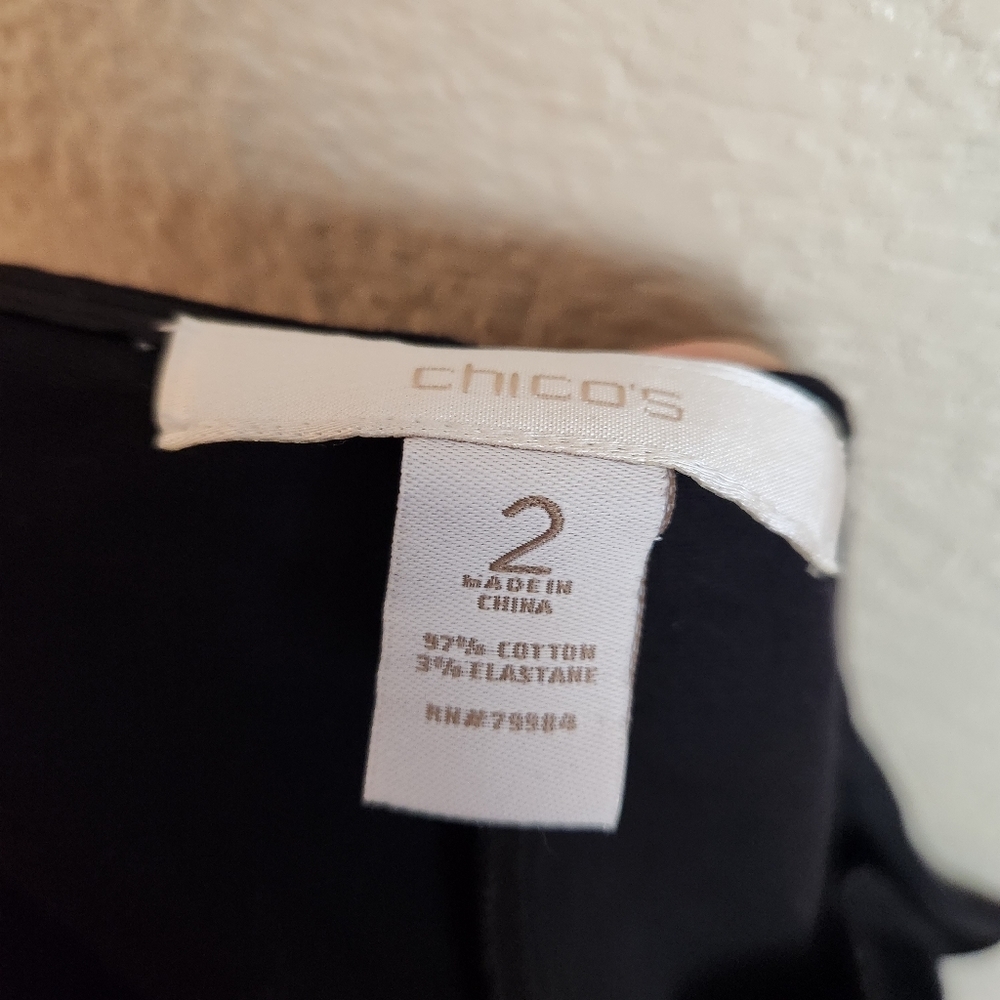 Chico's Black Ankle Slim Pull on Pants XL - Picture 3 of 8